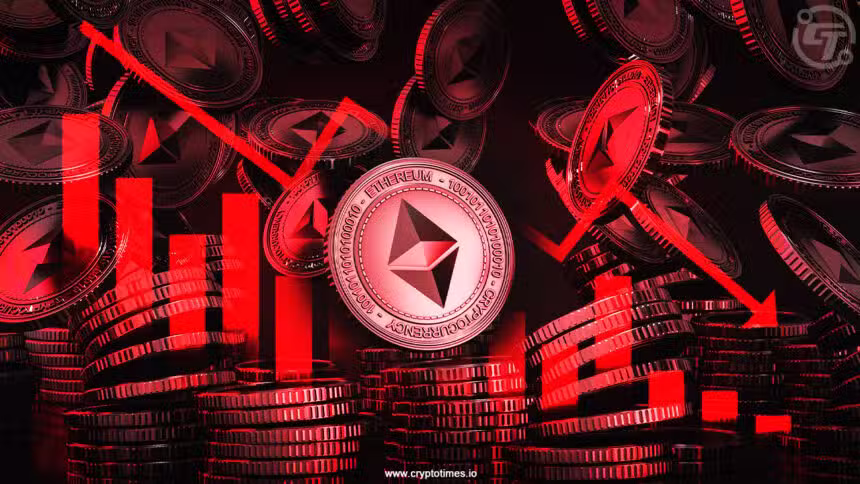 Pokles ceny Etherea: Může klesnout pod 1 000 $?